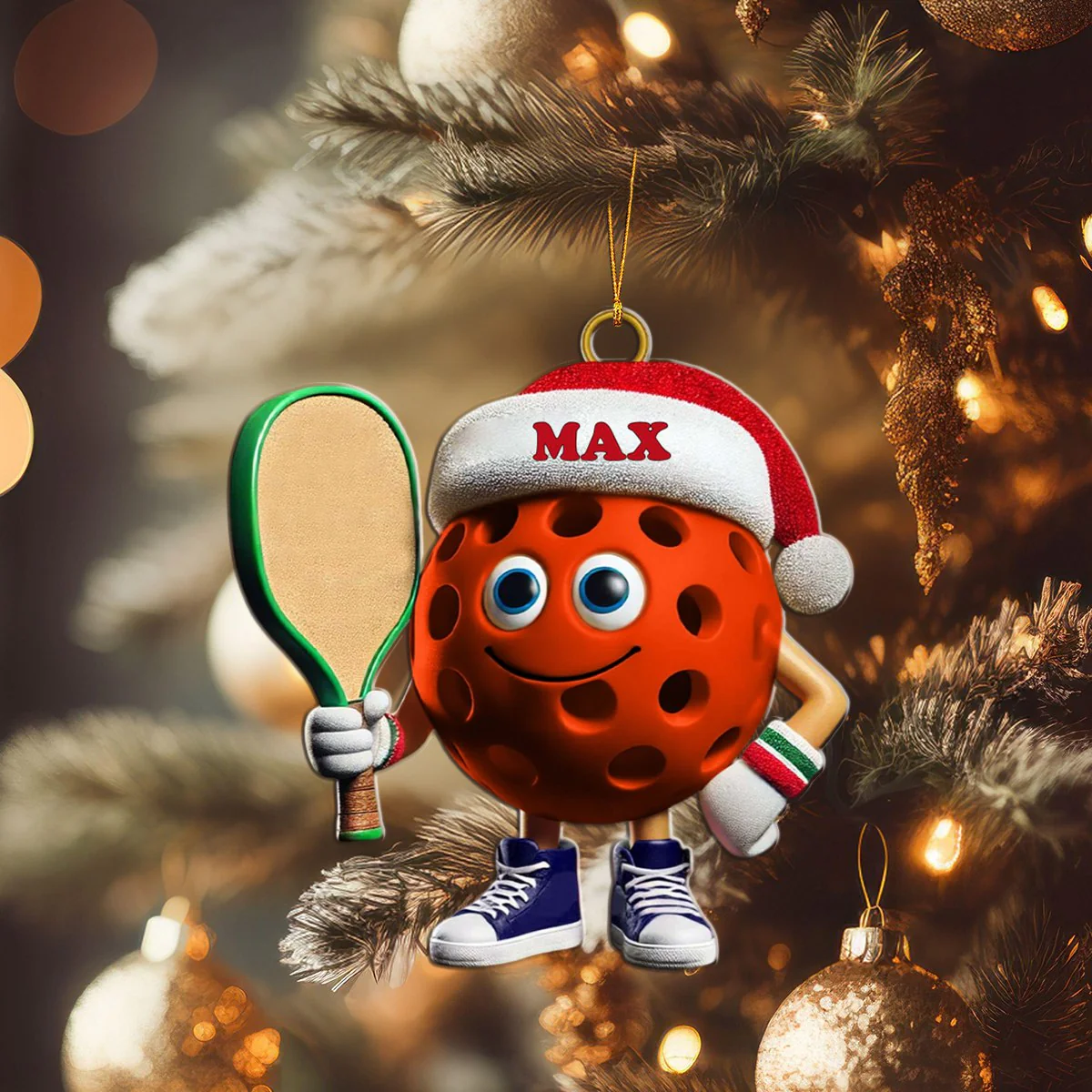 Custom Name Pickleball Ornament, Pickleball Lover Christmas Gift - Image 9