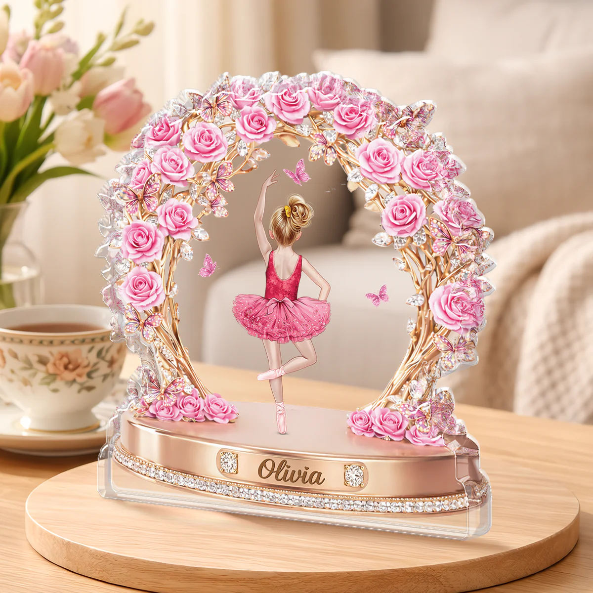 Custom Personalized Ballet Acrylic Plaque – Dancer Shaped Gift For Kids - Image 3