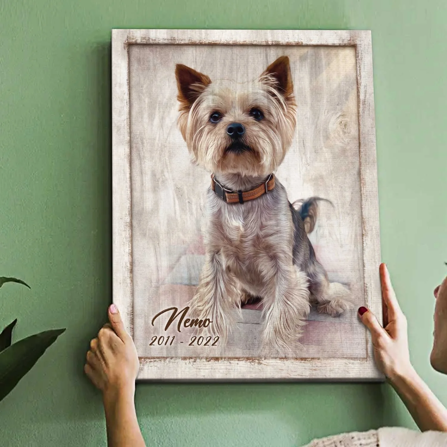 Custom Pet Portrait Painting, Dog Portrait From Photo, Personalized Canvas Poster, Memorial Gifts - Image 5
