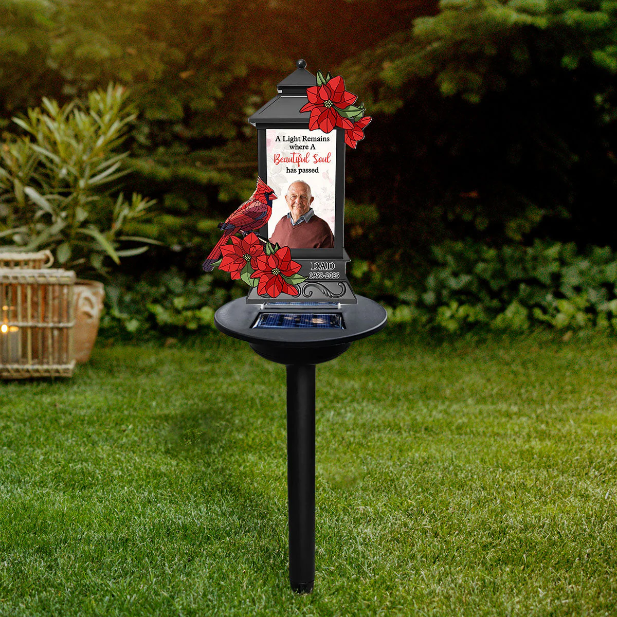 Custom Photo A Light Remains - Personalized Solar Light - Image 2
