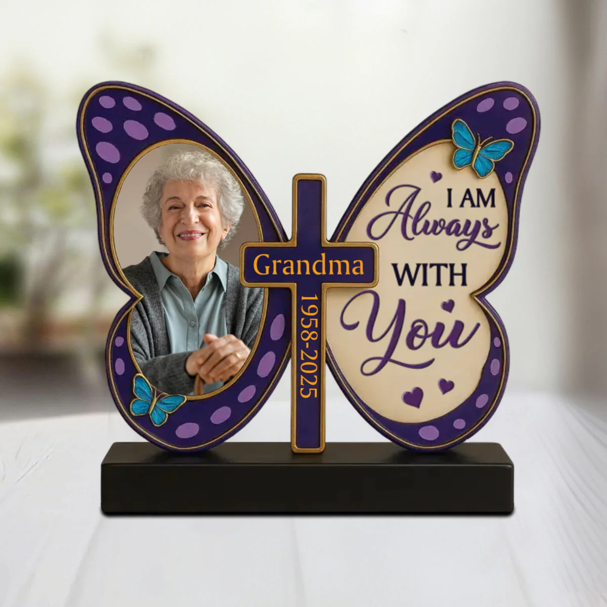 Custom Photo A Silent Tear, A Lasting Love - Memorial Personalized Custom Acrylic Plaque Custom Shape - Image 2