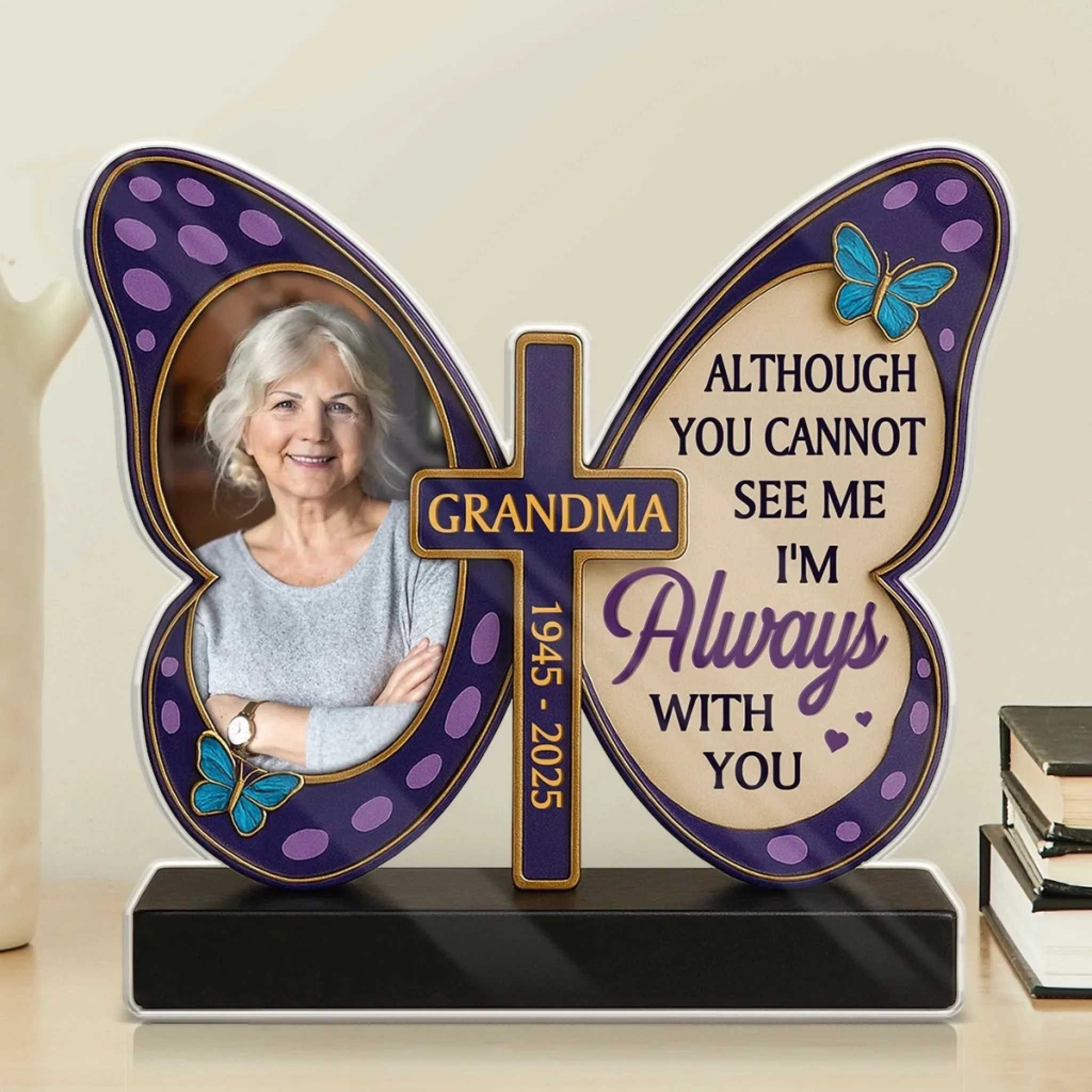 Custom Photo A Silent Tear, A Lasting Love - Memorial Personalized Custom Acrylic Plaque Custom Shape - Image 4
