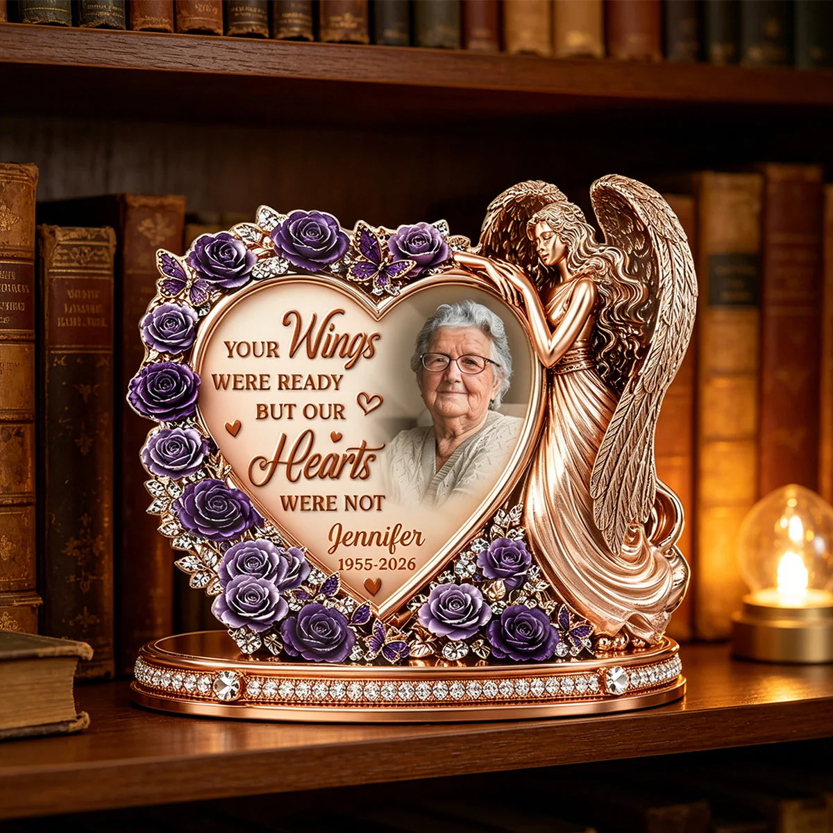 Custom Photo Acrylic Plaque - Personalized Memorial Sympathy Gifts For Loss Of Mom, Dad - Forever Loved, Never Forgotten - Image 4