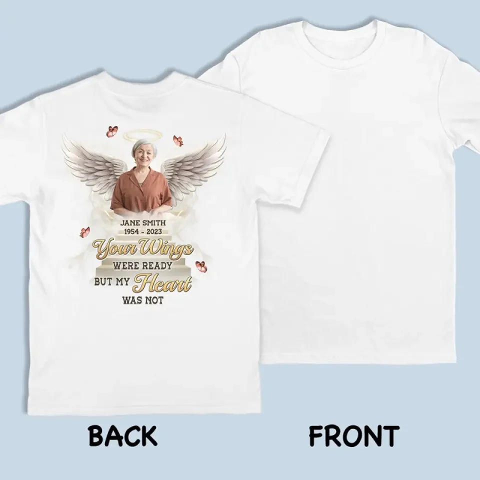 Custom Photo Always In My Heart - Memorial Personalized Unisex T-shirt - Image 10
