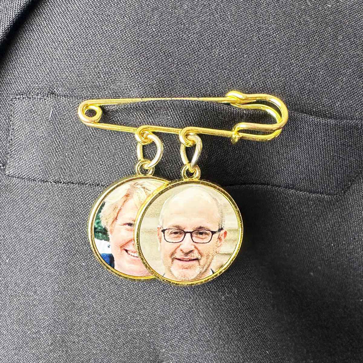 Custom Photo Boutonniere Lapel Pin, Funeral Keepsake, Bereavement Loss Gift - Image 12