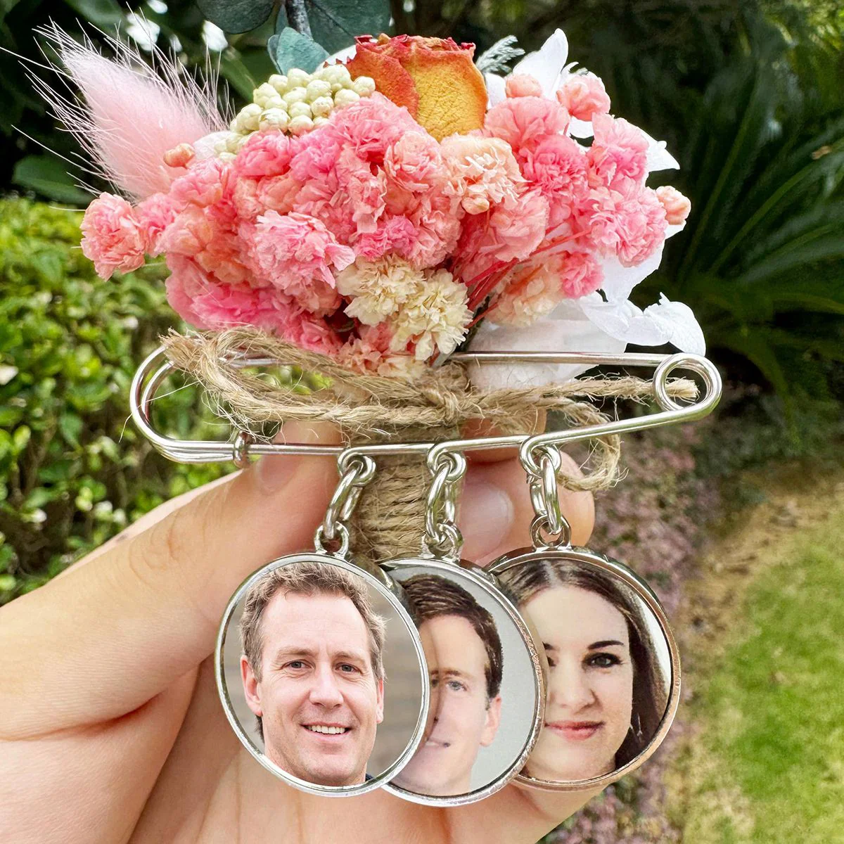 Custom Photo Boutonniere Lapel Pin, Funeral Keepsake, Bereavement Loss Gift - Image 13