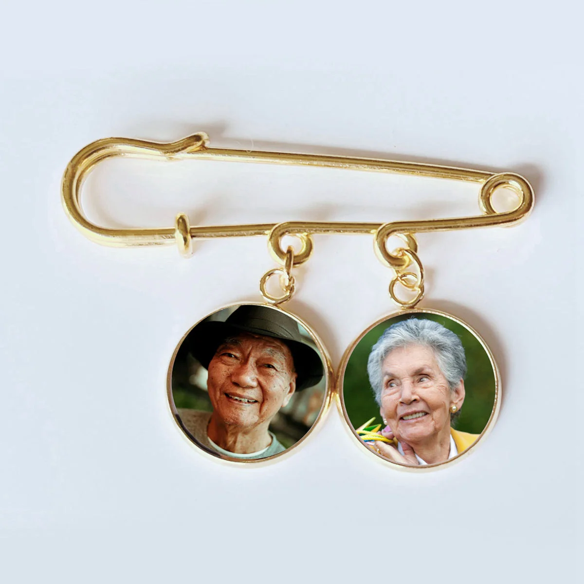 Custom Photo Boutonniere Lapel Pin, Funeral Keepsake, Bereavement Loss Gift - Image 4
