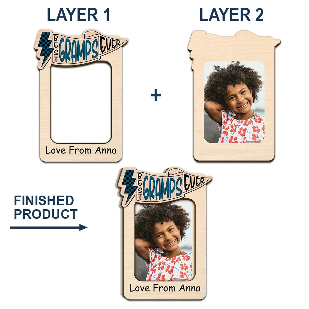 Custom Photo Dad Visor Clip - Personalized 'Best Dad Ever' Car Gift for Him - Image 4