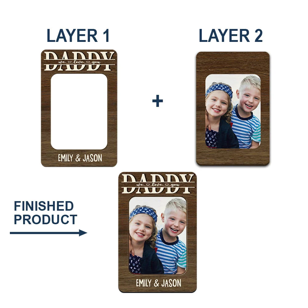 Custom Photo Dad Visor Clip - Personalized Dad We Love You Gift for Him - Image 5