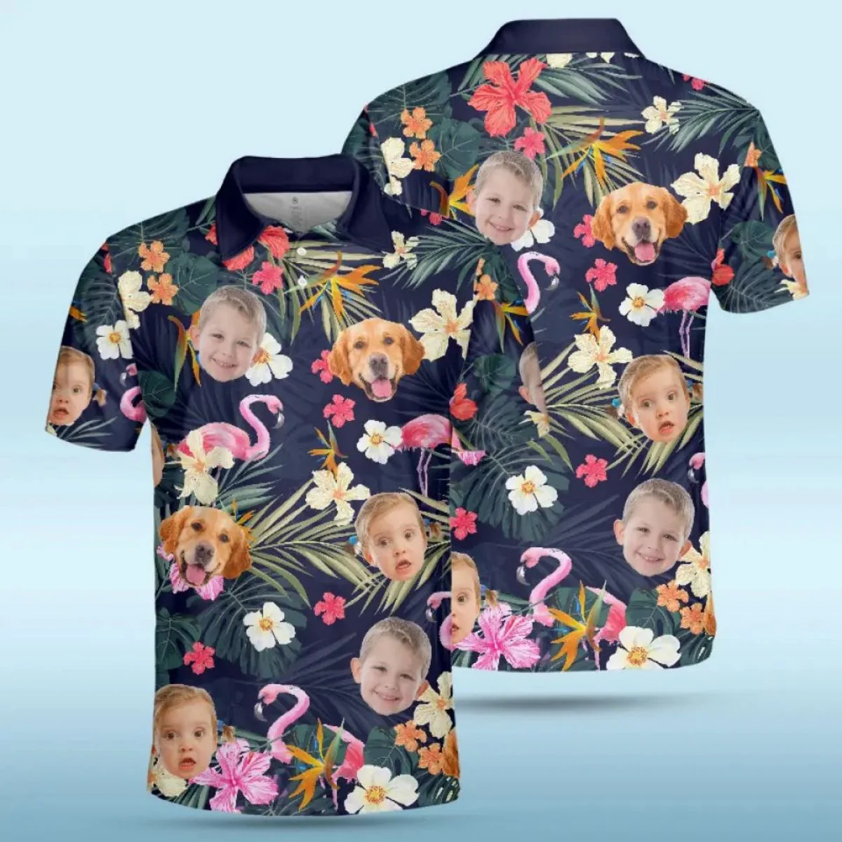 Custom Photo Dad, You’ve Always Been The Coolest - Family Personalized All Over Print Polo Shirt - Image 6