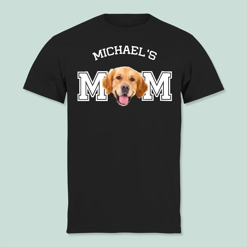 Personalized Photo Dog Cat Mom/Dad For Dog Lovers T-Shirt - Image 3