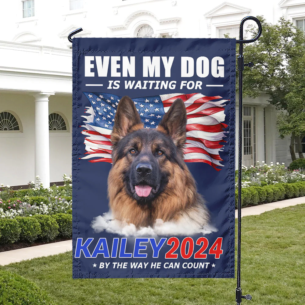 Custom Photo Even My Dogs Are Waiting For You 2024-Personalized Garden Flag - Image 4