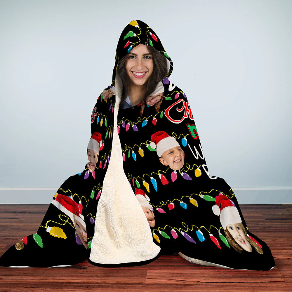 Custom Photo Gifts For Grandma Personalized Wearable Blanket - Image 3
