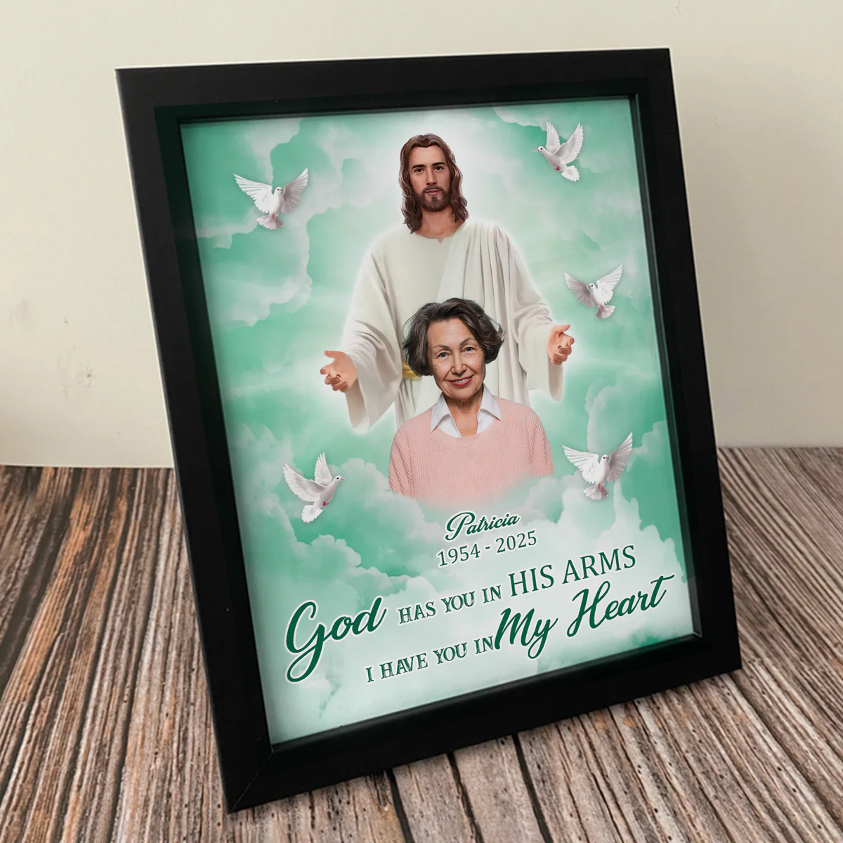 Custom Photo God Took You Home To Be With Him Personalized Memorial Picture Frame - Image 6