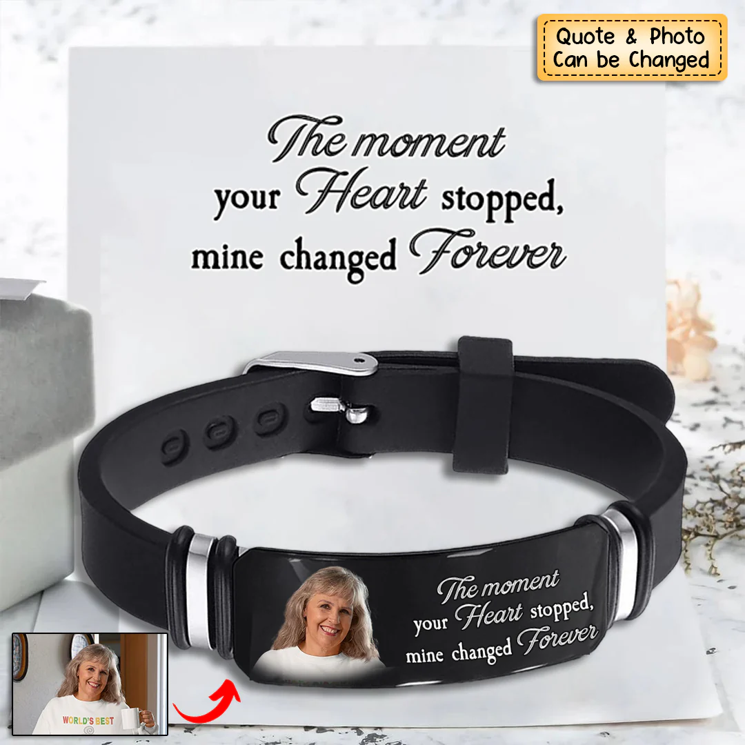 Custom Photo I'm Always With You - Memorial Gift For Family, Friend - Personalized Engraved Bracelet - Image 3