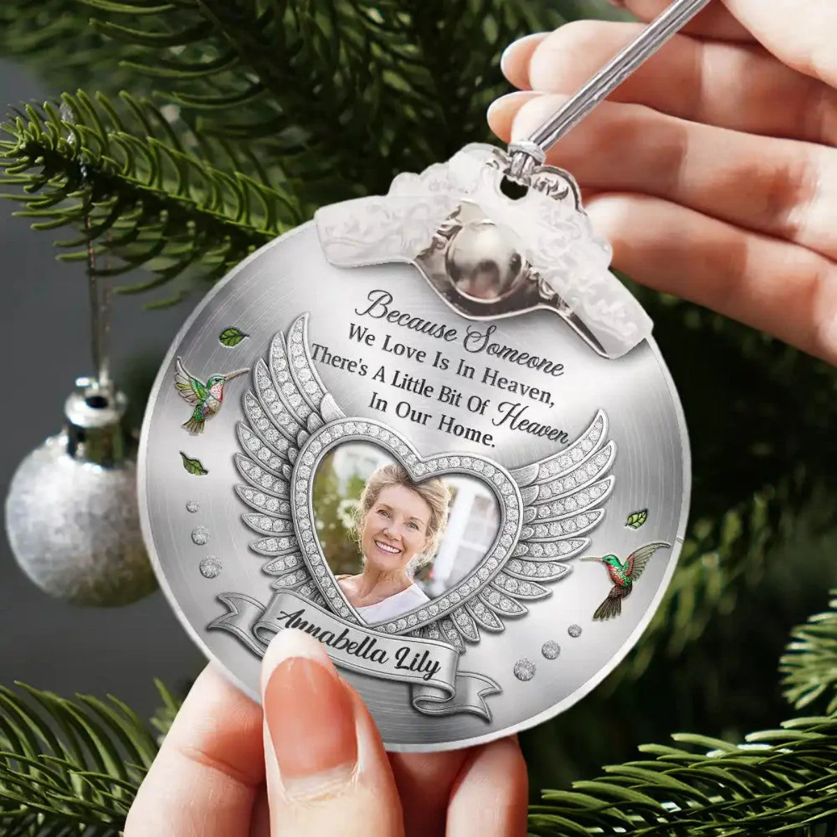 Custom Photo I'm Always With You Memorial Personalized Acrylic Ornament - Image 2