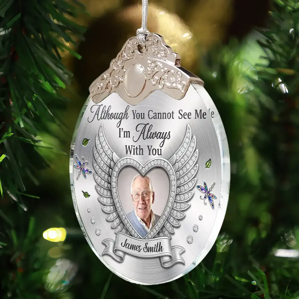 Custom Photo I'm Always With You Memorial Personalized Acrylic Ornament - Image 4