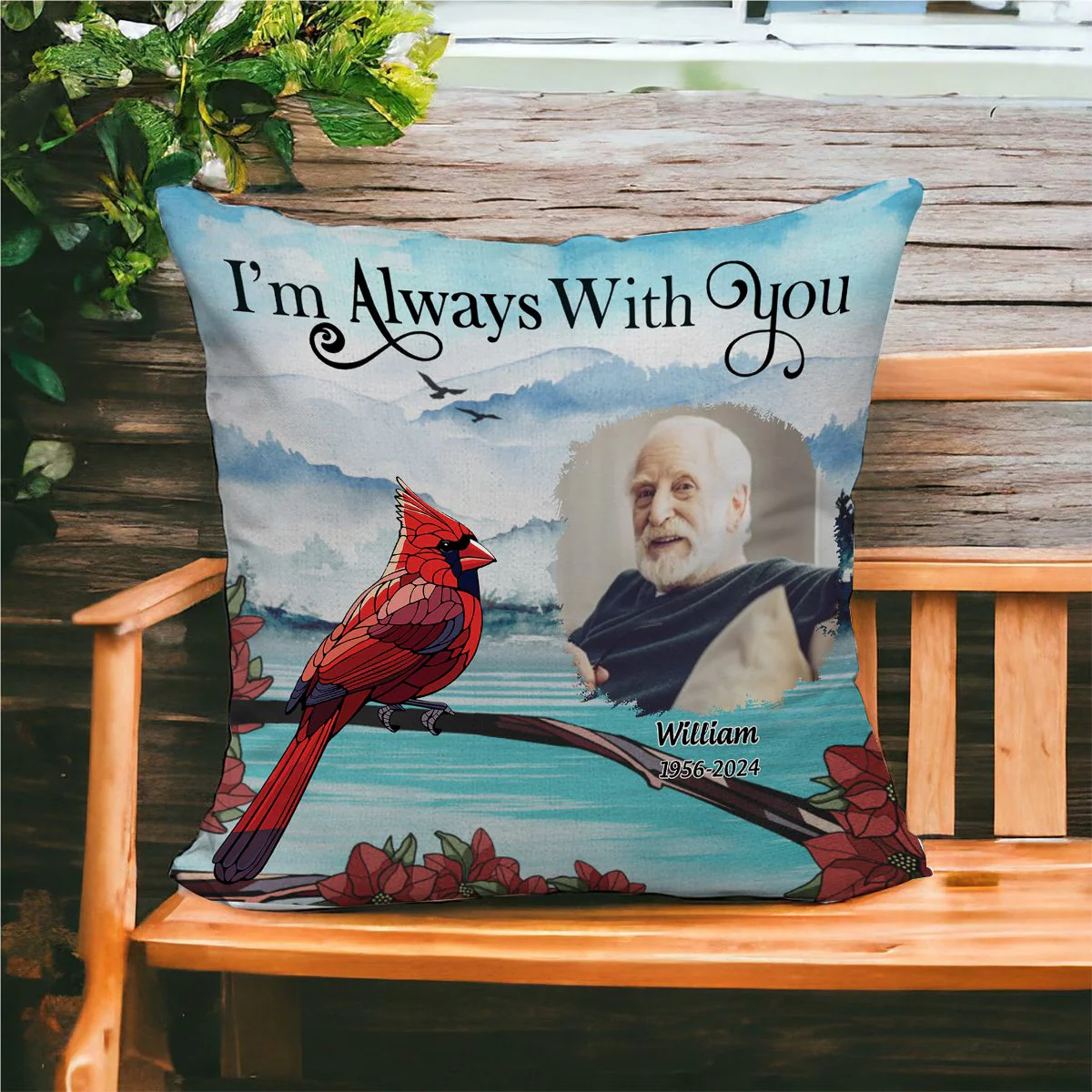 Custom Photo I'm Always With You Memorial - Personalized Pillow - Image 3
