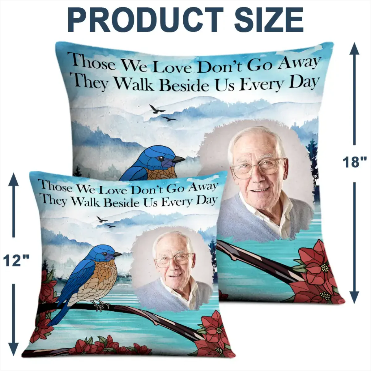 Custom Photo I'm Always With You Memorial - Personalized Pillow - Image 7