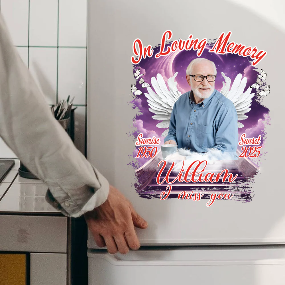 Custom Photo In Loving Memory - Memorial Personalized Decal - Image 6