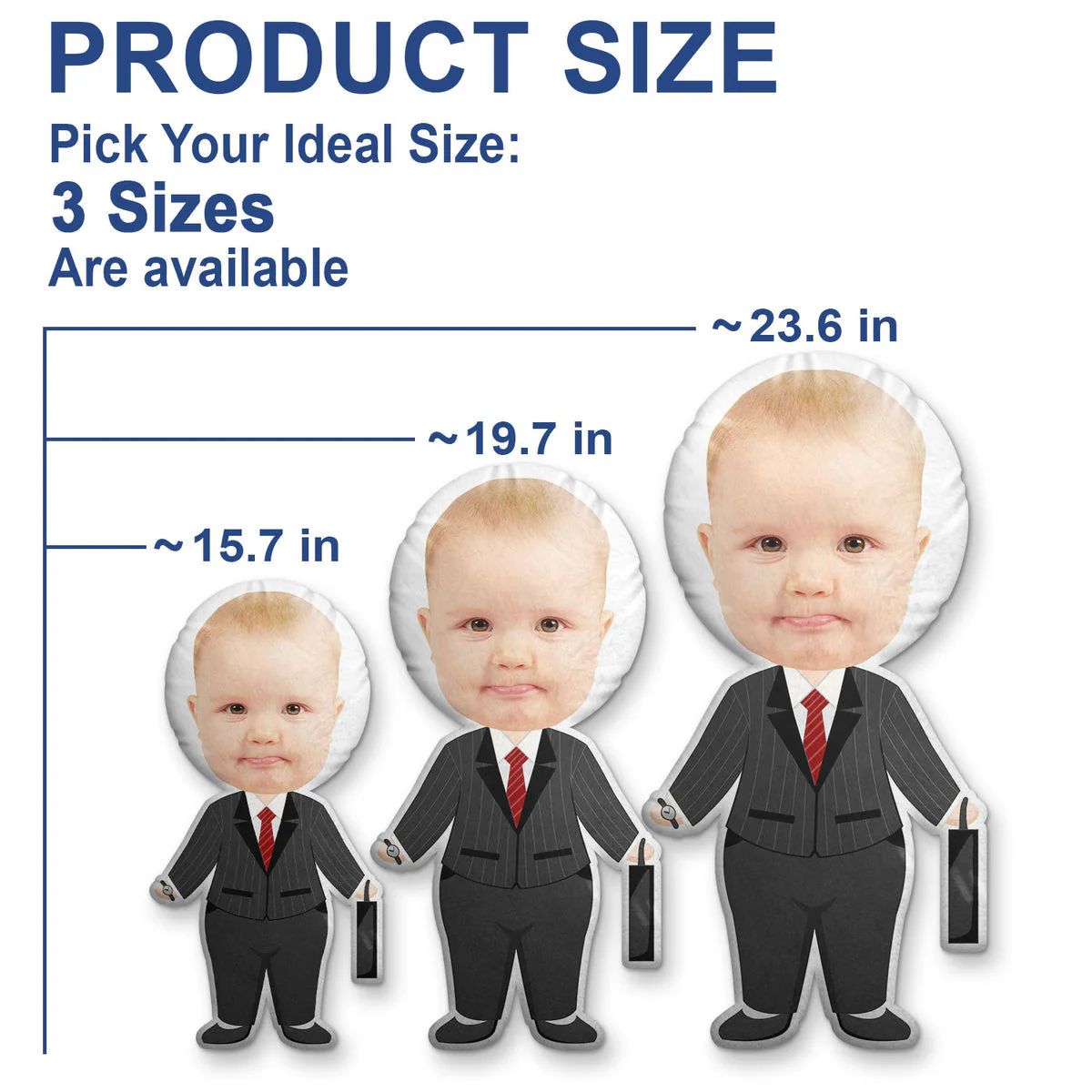 Custom Photo Jobs - Funny Gift For Family/Friends - Personalized Custom Shaped Pillow - Image 7