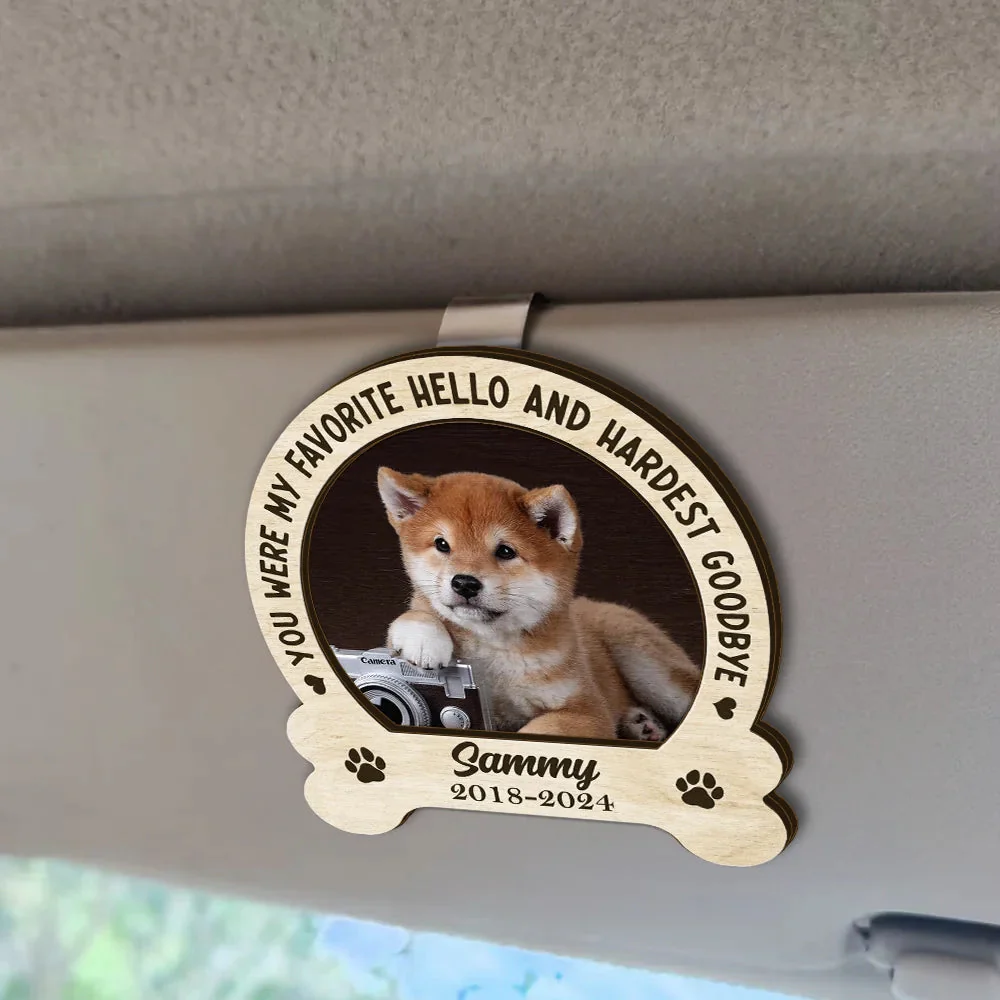 Custom Photo Memorial You Would Have Lived Forever - Personalized Shaped Car Visor Clip - Image 4