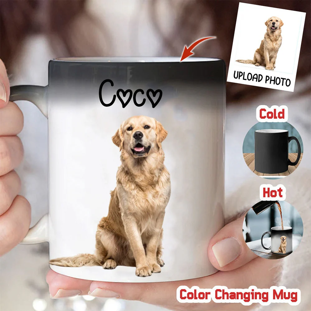 Custom Photo Personalized Color Changing Mug Gift For Pet Lovers,Family - Image 2