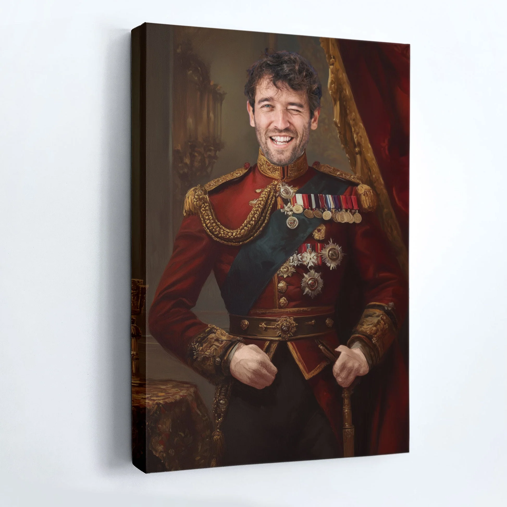 Custom Photo Royal Painting Style For Dad, Grandpa - Personalized Poster/Canvas - Image 3