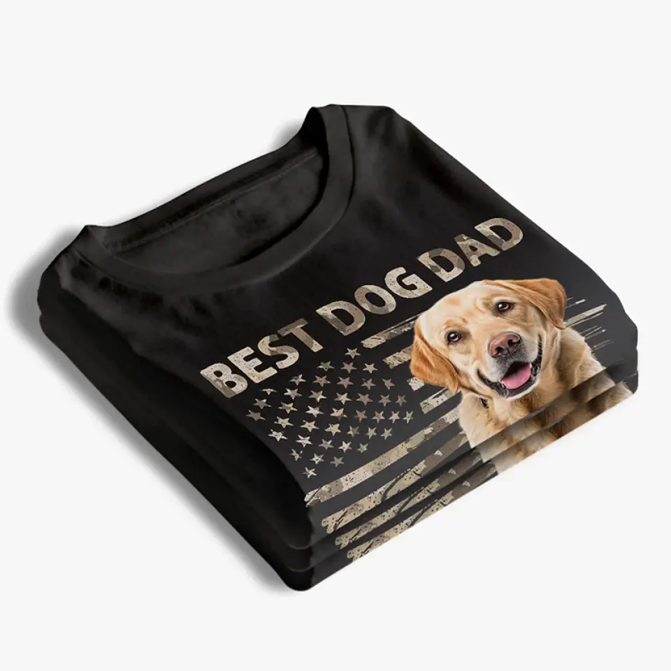 Custom Photo Ultimate Dog Dad - Pet Personalized Custom Unisex T-shirt - Father's Day Gift - Image 5