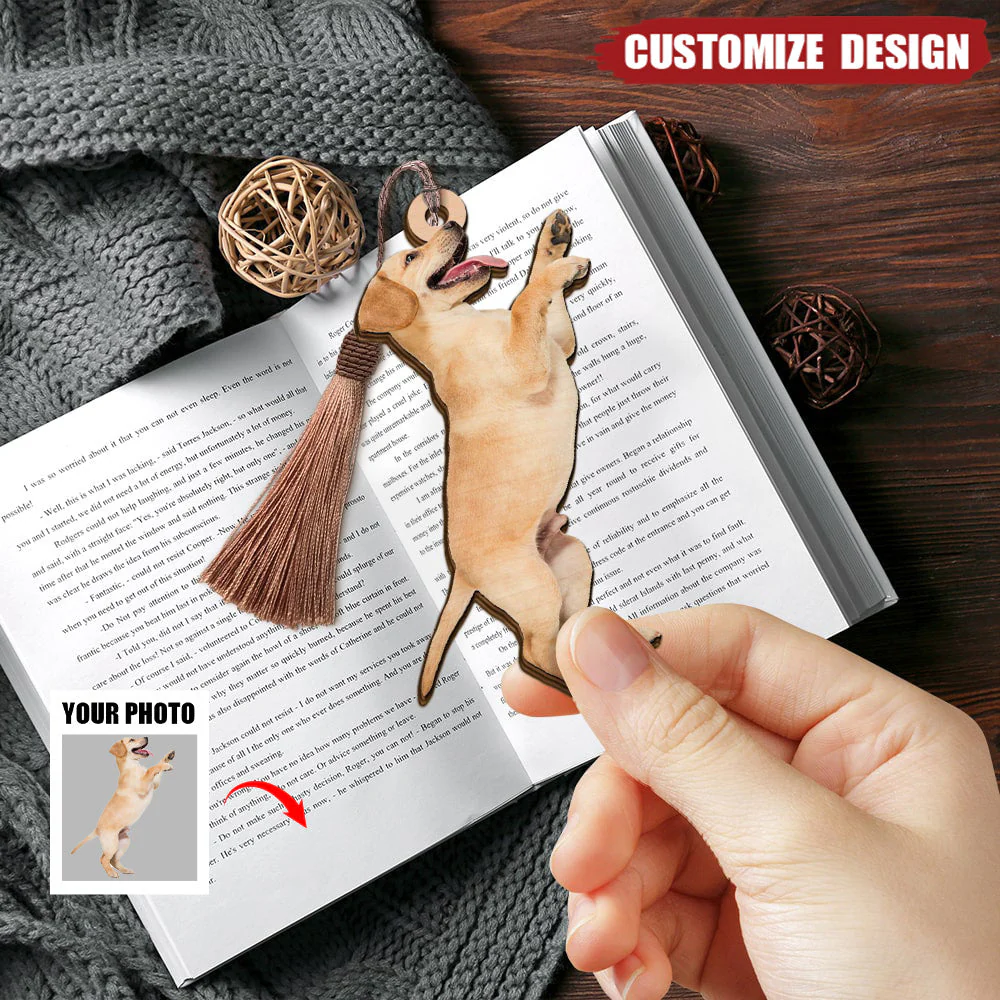 Custom Photo Wooden Bookmark Gift, Wood Bookmarks Make A Perfect Gif, Book Worms - Image 5