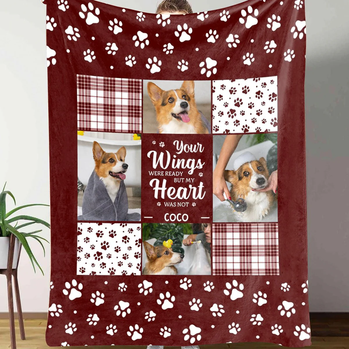 Custom Photo You Were My Favorite Hello And My Hardest Goodbye - Memorial Personalized Blanket - Image 3