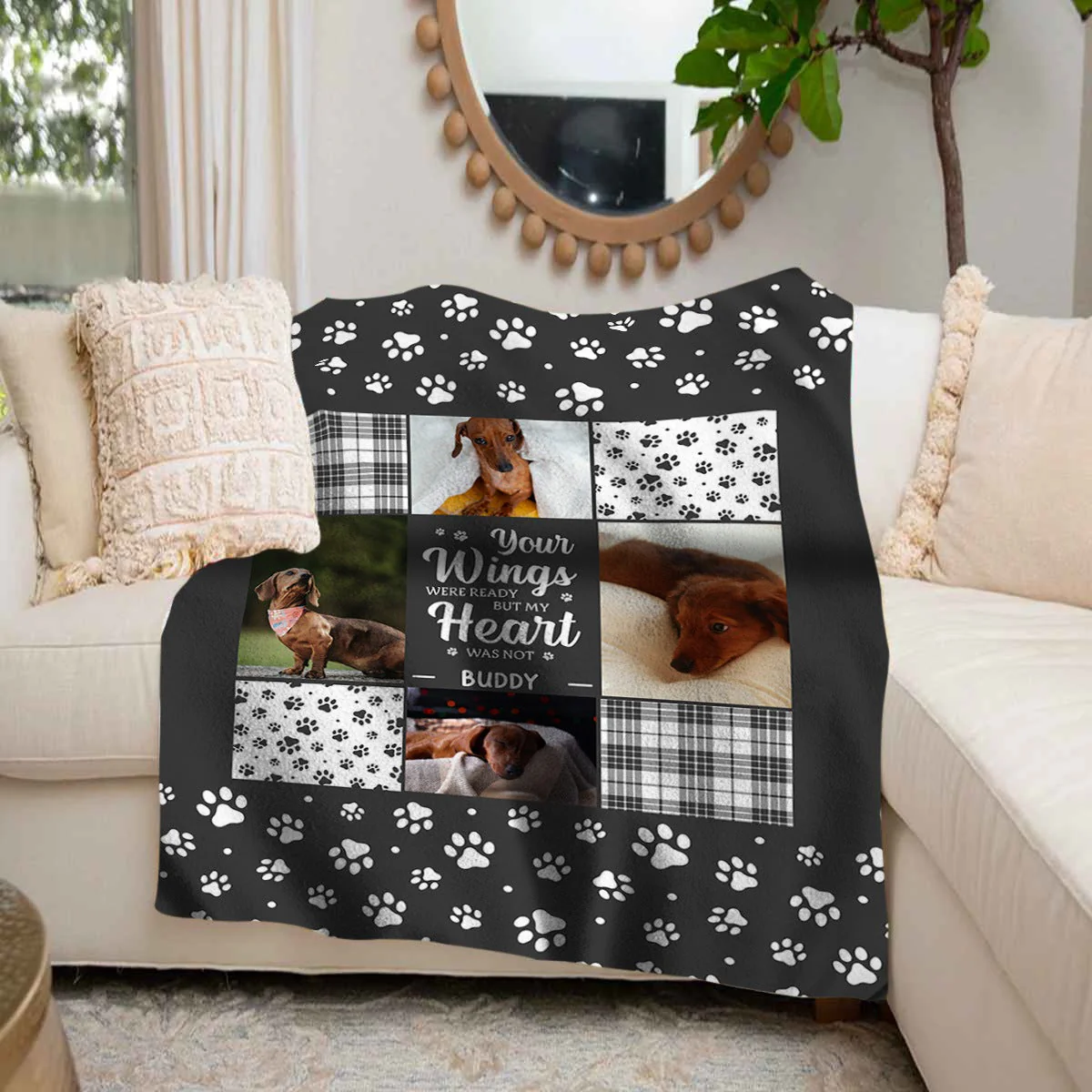 Custom Photo You Were My Favorite Hello And My Hardest Goodbye - Memorial Personalized Blanket - Image 4