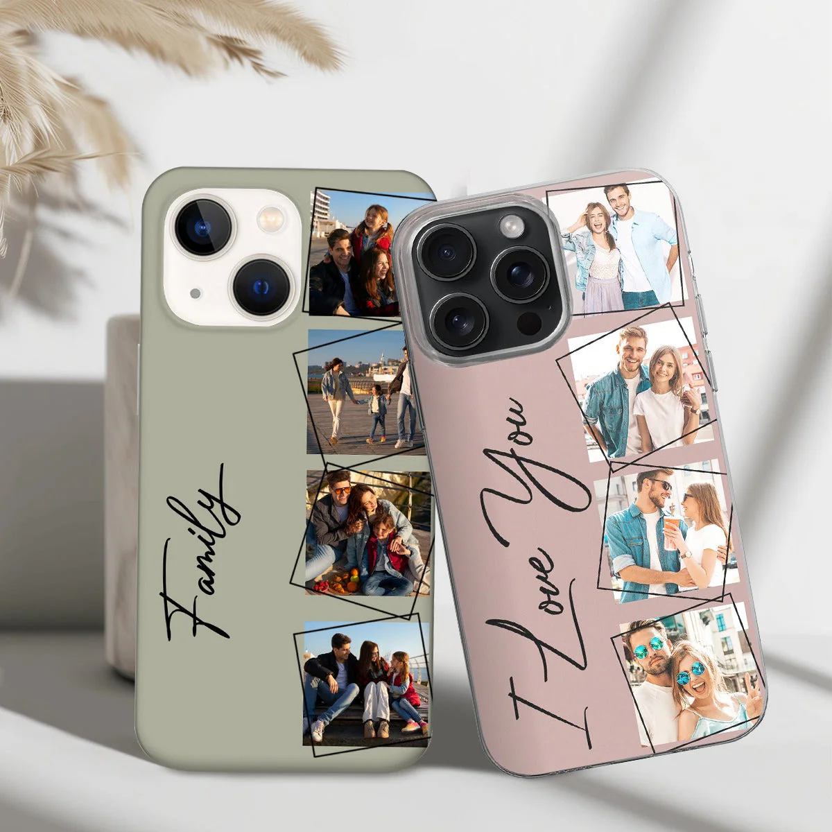 Custom Photo Your Loved Ones - Personalized Clear Phone Case-Gift For Couples, Family BFF Best Friends, Besties - Image 3