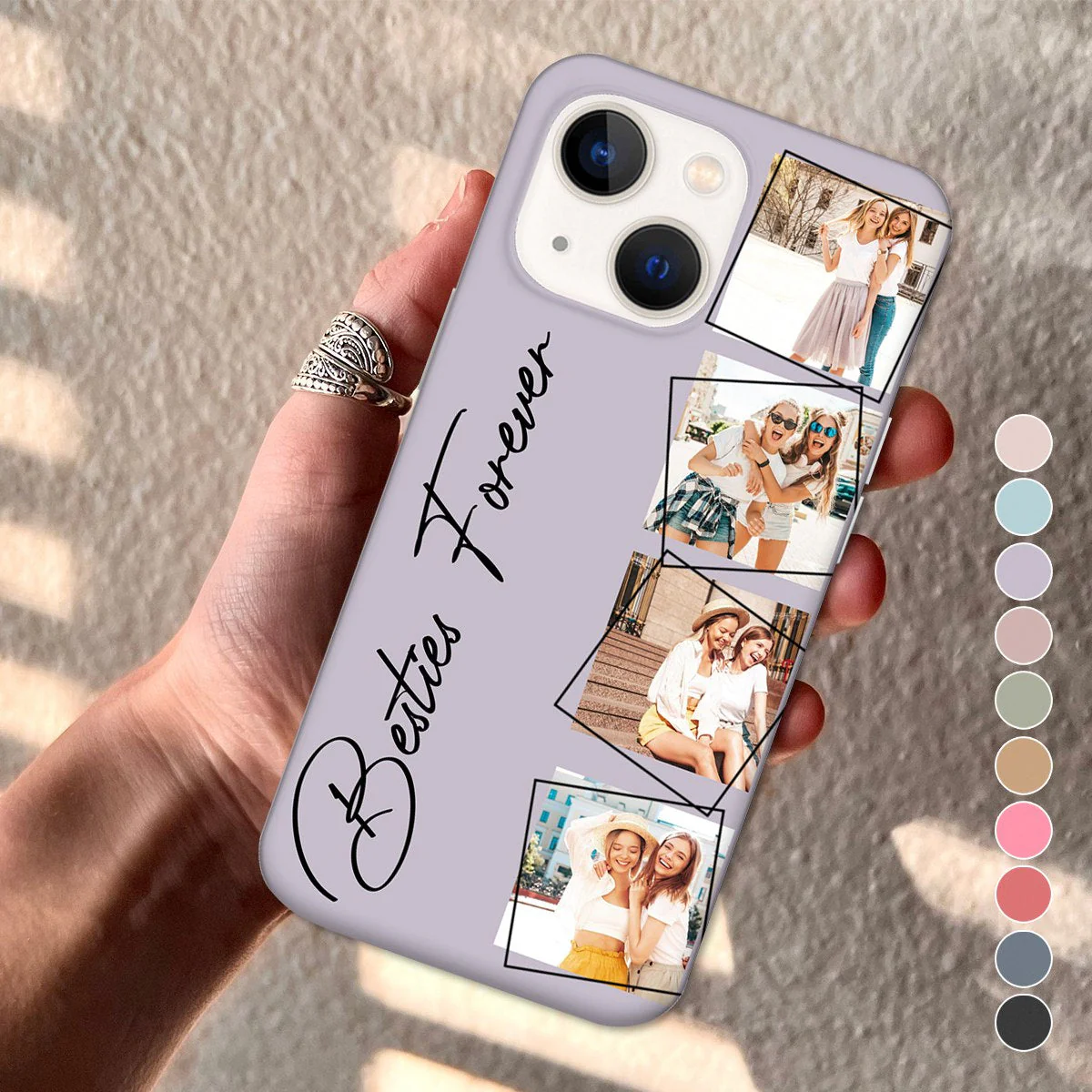 Custom Photo Your Loved Ones - Personalized Clear Phone Case-Gift For Couples, Family BFF Best Friends, Besties - Image 5
