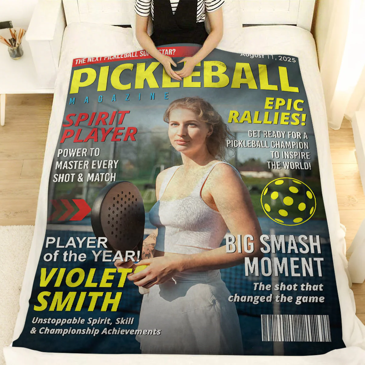 Custom Pickleball Magazine Cover, Pickleball Lover Gift, Unique Pickleball Wall Art, Pickleball Gift - Image 2