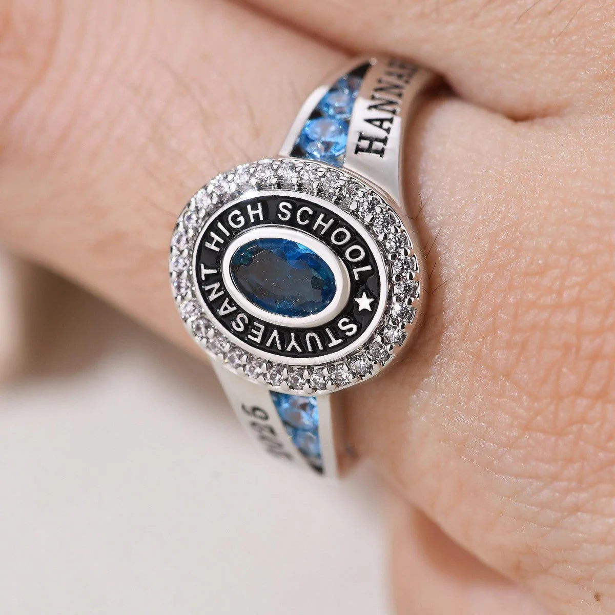 Custom Senior High School Graduation Class Ring Class of 2026 Ring, Personalized Engraved Birthstone College Ring, Graduation Keepsake Gift - Image 3