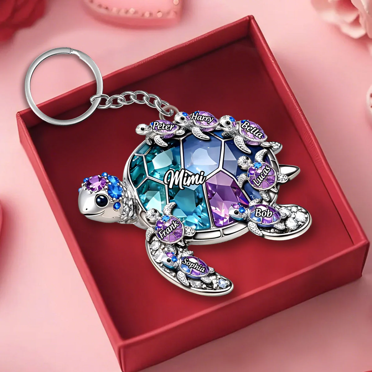 Custom Shaped Acrylic Keychain - Personalized Mother's Day Birthday Gifts For Mom, Grandma - Image 2