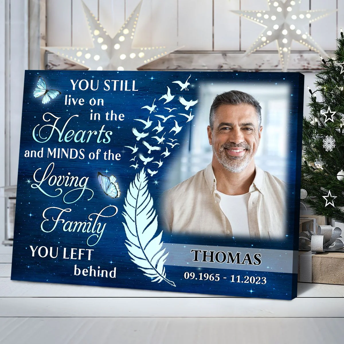 Custom Sympathy Gift for Loss of Loved Ones Personalized Memorial Canvas/Poster - Image 3