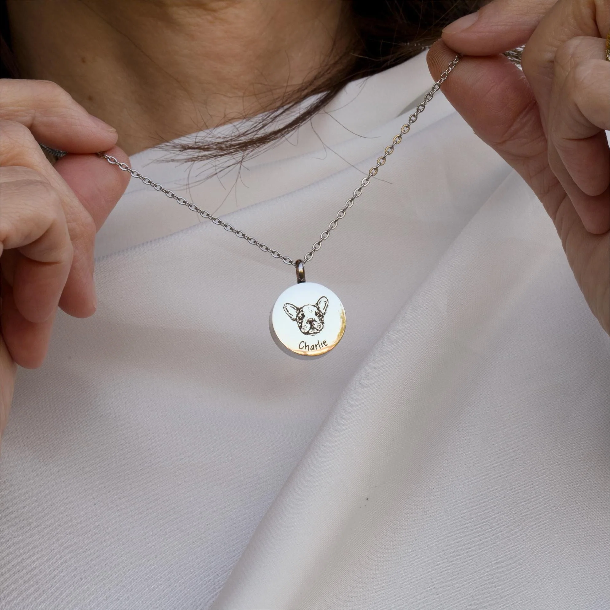 Custom urn for ashes keepsake, grief necklace, dog Ashes for urn - Image 3