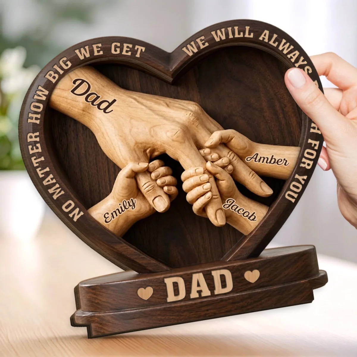 Custom Wooden Plaque - Personalized Father's Day Birthday Gifts For Dad, Grandpa - Crafted With Love - Image 6