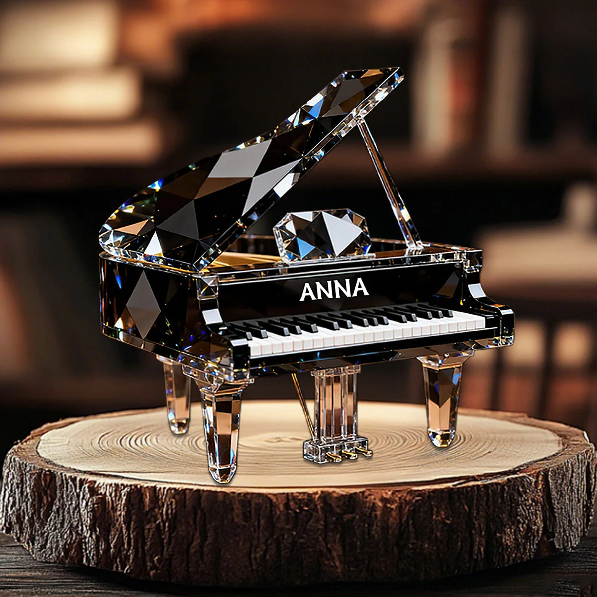 Customized Piano Crystal Effect Acrylic Plaque, Pianist Gift,Personalized Piano Music Theme Decor - Image 2
