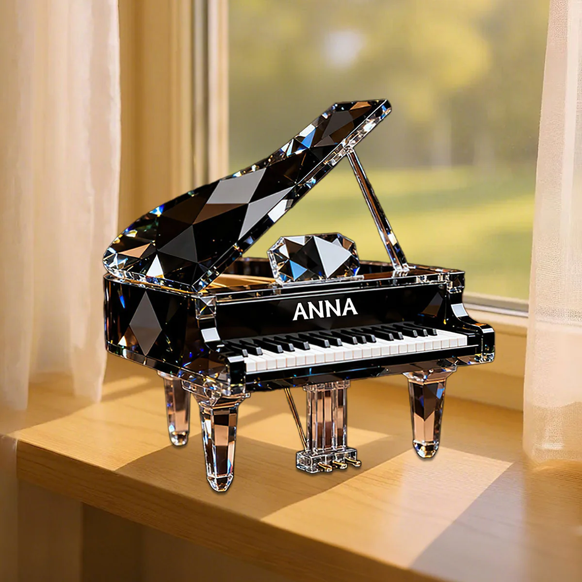 Customized Piano Crystal Effect Acrylic Plaque, Pianist Gift,Personalized Piano Music Theme Decor - Image 5