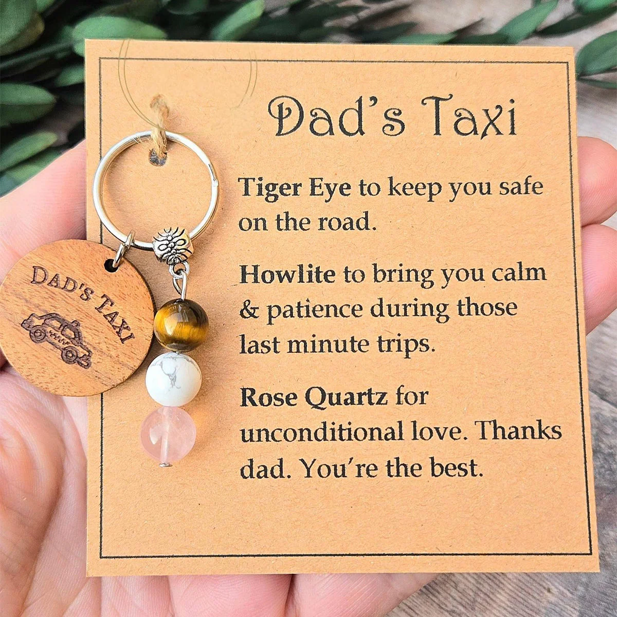 DADS TAXI crystal keyring. funny novelty gift for dad,driving test,Fathers day - Image 7