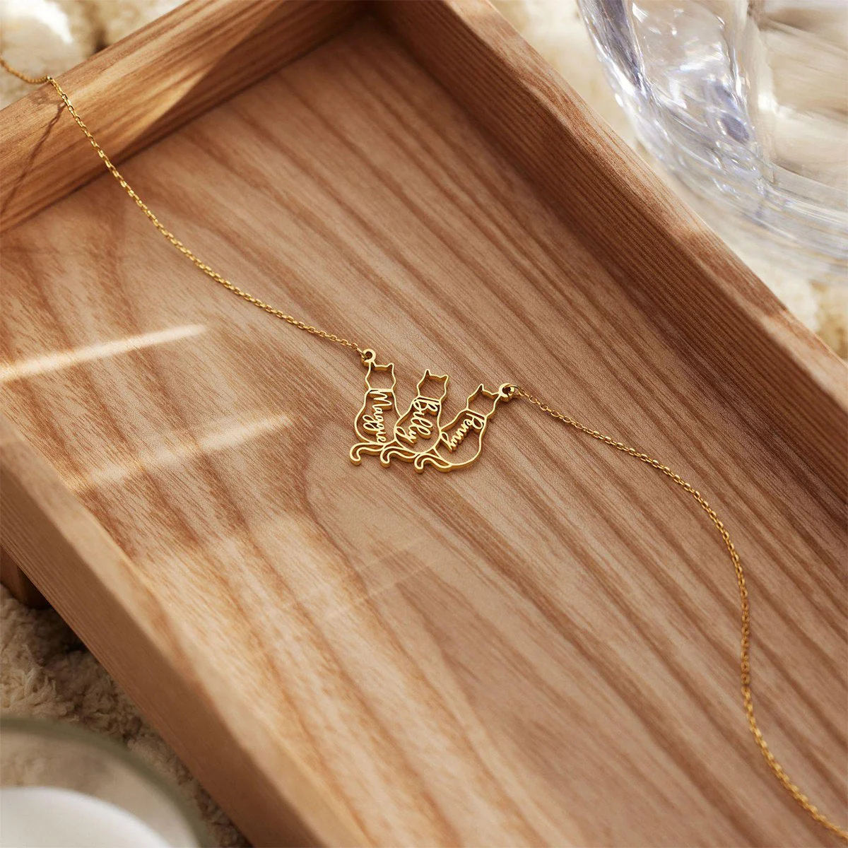 Dainty Cat Name Necklace, Minimalist Necklace, Cat Lovers Gift,Mothers Day Gift - Image 5