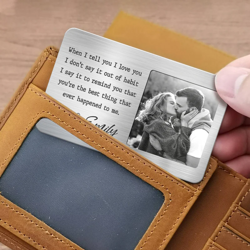 Dear Love Of My Life - Couple Personalized Wallet Card - Image 4