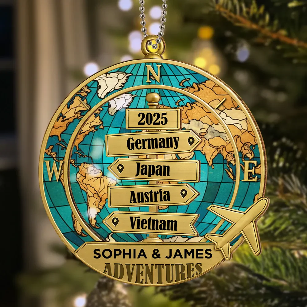 Destination Of All Year - Personalized Custom Acrylic Ornament - Image 5