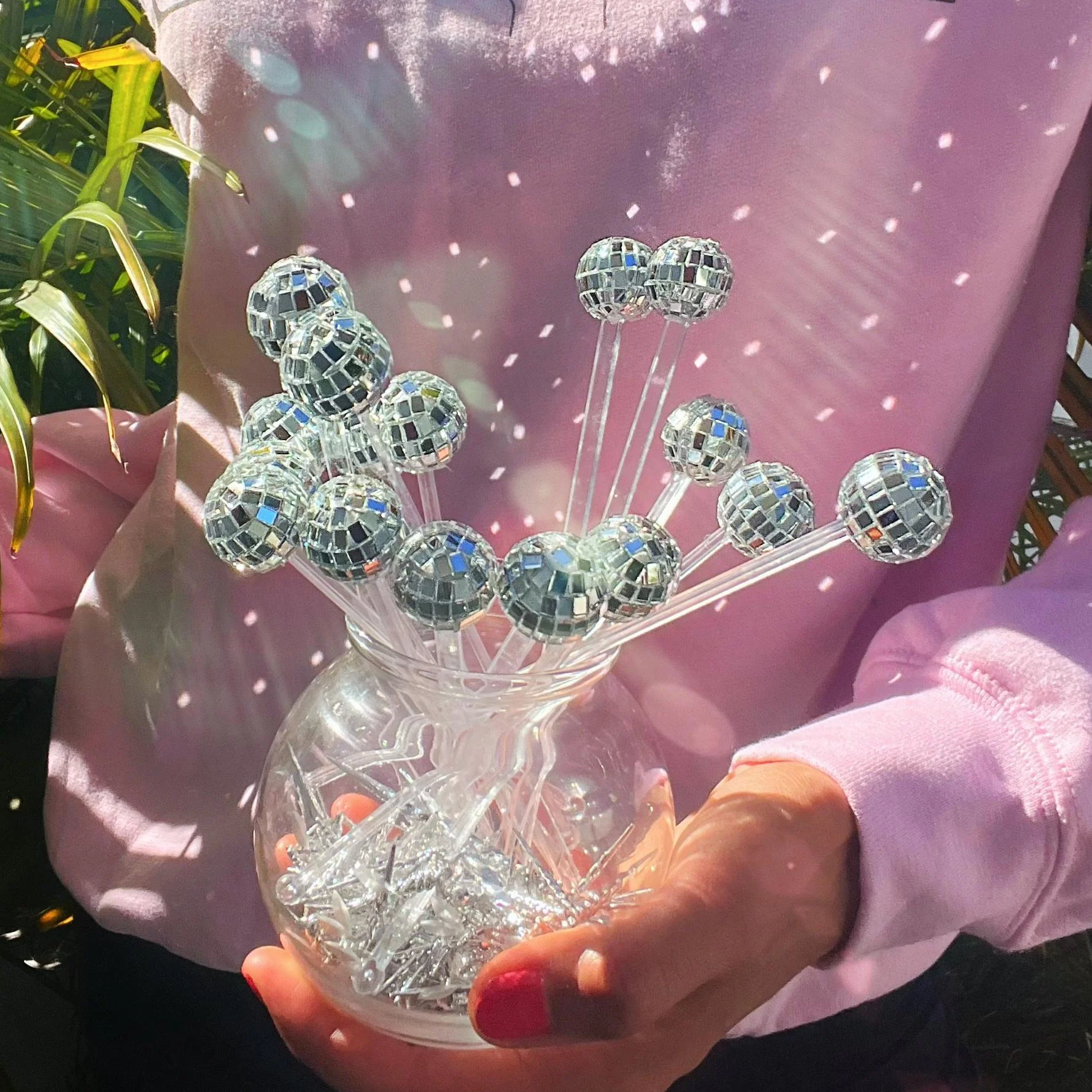 Disco Ball Drink Stirrers Party Decorations - Image 4