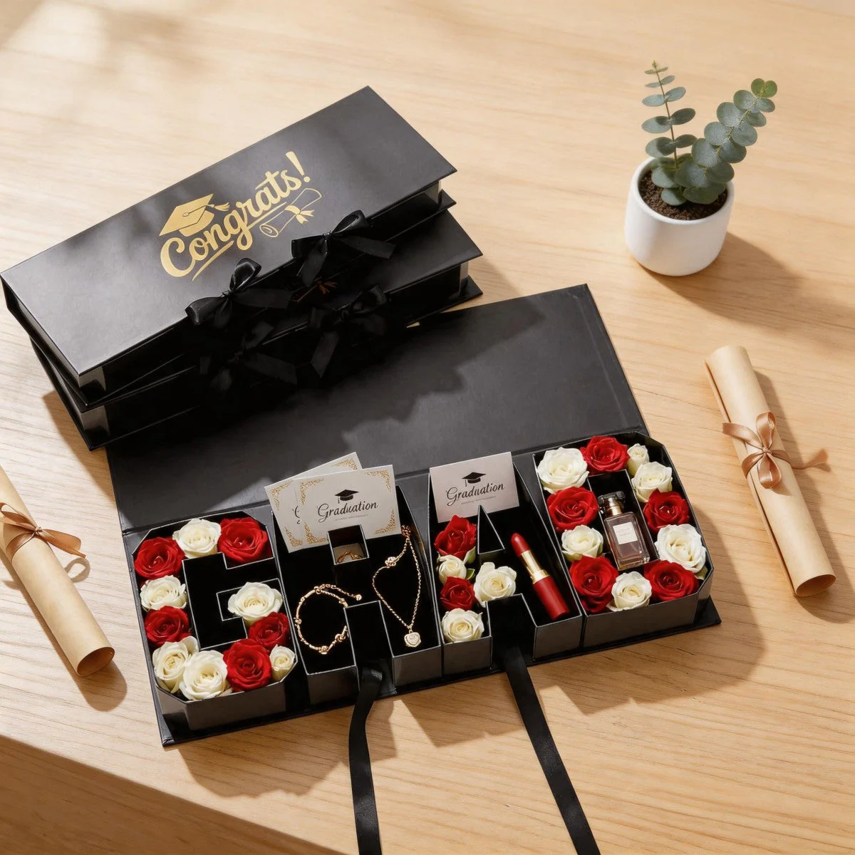 DIY Graduation Gift Box 2026, GRAD Letter Shaped Fillable Cardboard Box for High School or College Grads - Image 6