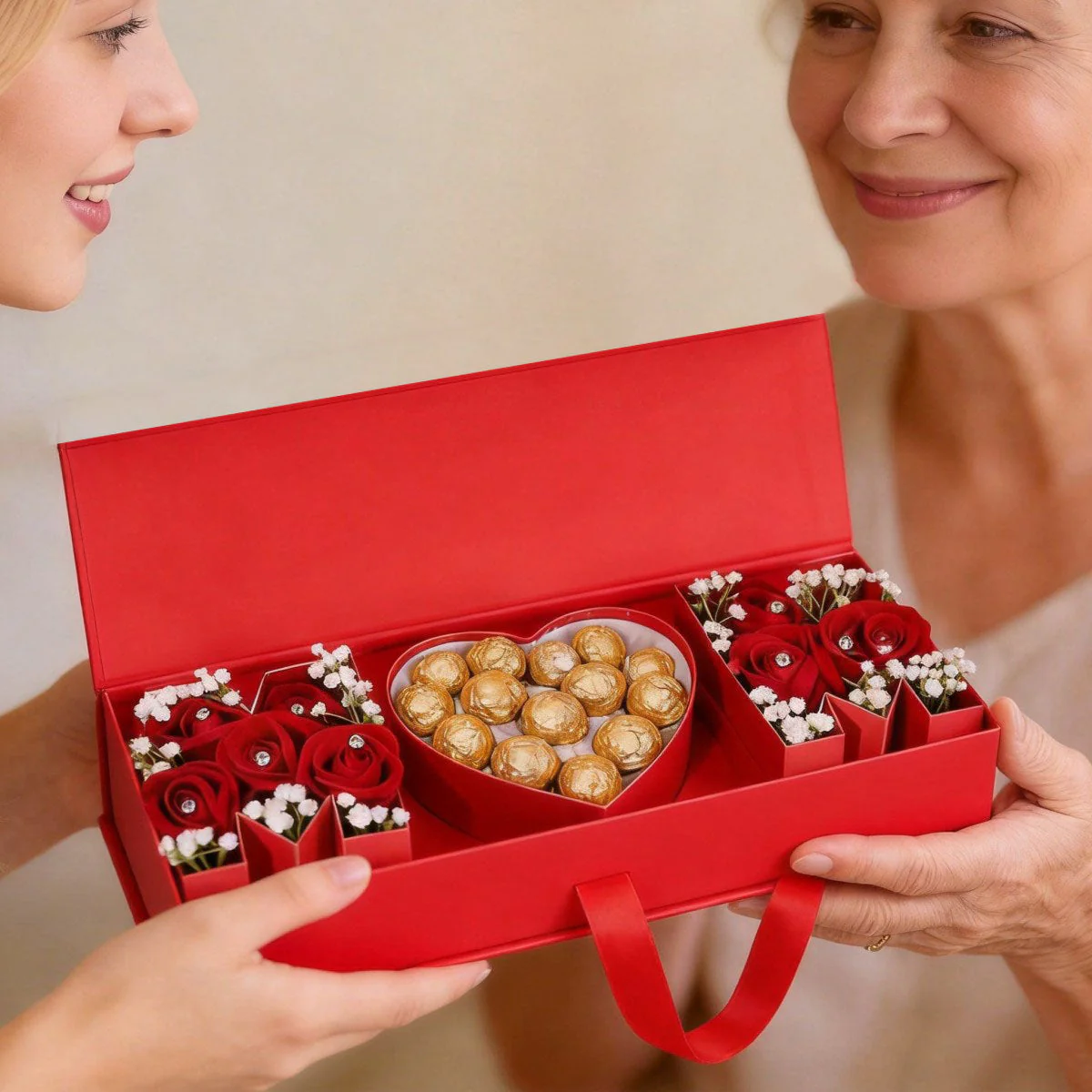 DIY Mom Gift Box, MOM Letter Shaped Fillable Cardboard Box for Mother's Day - Image 3
