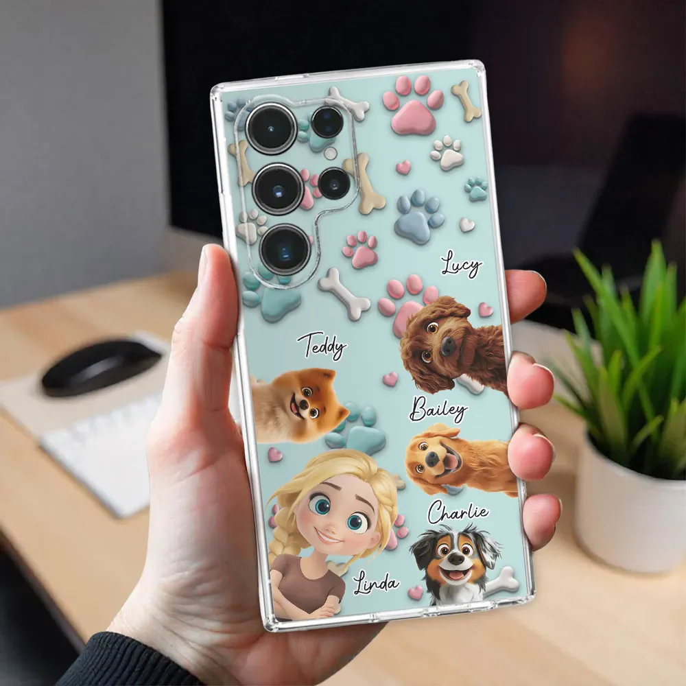 Dog And Human Cartoon - Personalized Custom Phone Case Gift For Pet Lover - Image 4